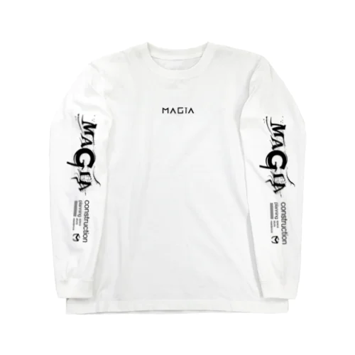 MAGIA wood wave logo ロングスリーブTシャツ
