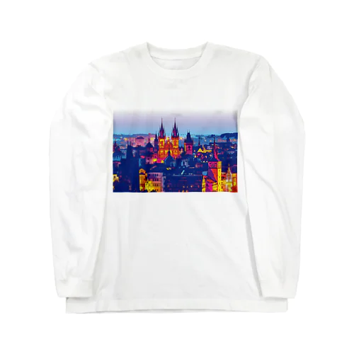 チェコ プラハの朝 Long Sleeve T-Shirt