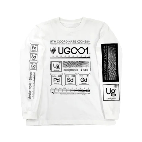 UG001 infographic ロングスリーブTシャツ