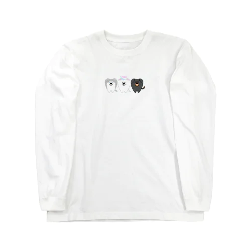 3匹のけんしんくん Long Sleeve T-Shirt