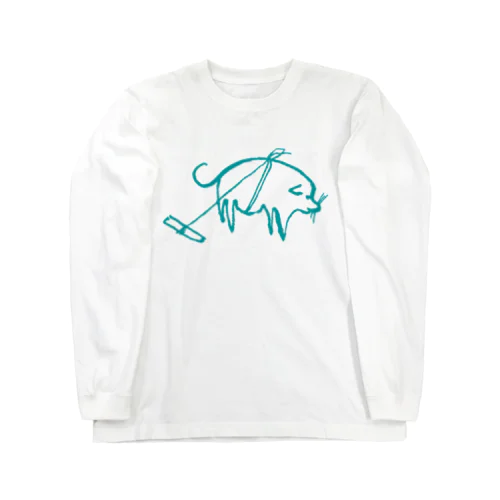 仙厓　きゃふん犬 Long Sleeve T-Shirt