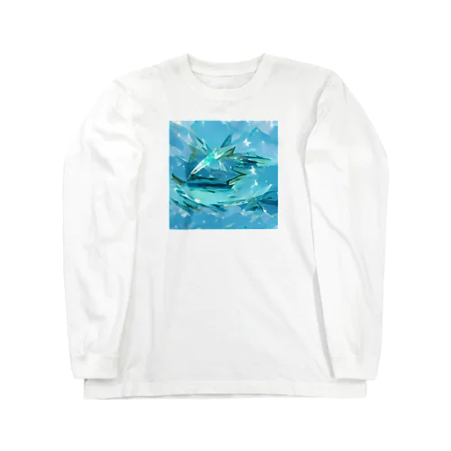 グラフィックアート【aquamarine】 Long Sleeve T-Shirt