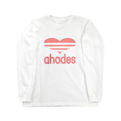 ahodes-桃 ロングスリーブTシャツ