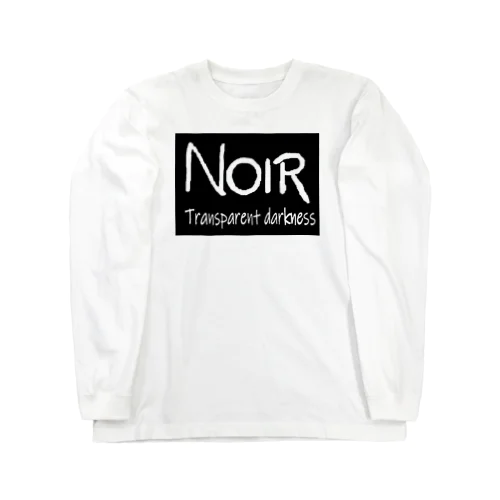 NOIRロゴ白抜き ロングスリーブTシャツ