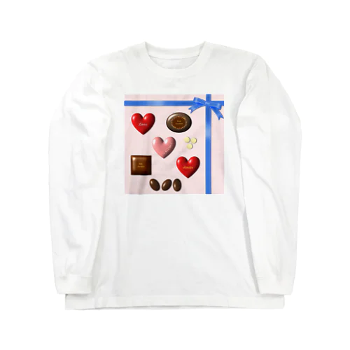 Sweet heart ♡チョコレート ロングスリーブTシャツ