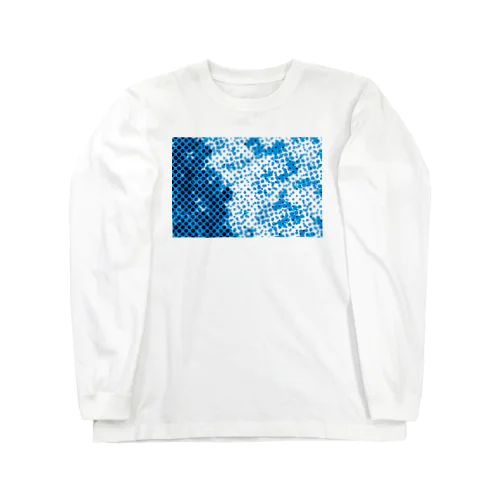 青ドット Long Sleeve T-Shirt