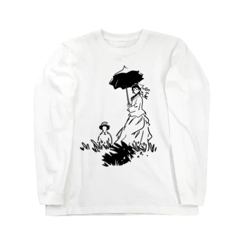 クロード・モネ「日傘をさす女」 Long Sleeve T-Shirt