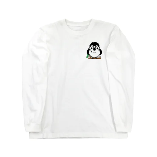 ワンポイント　ぶわっとな スズメがちゅん02 Long Sleeve T-Shirt