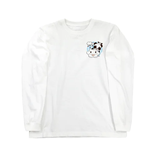 ワンポイント ズレちゃんとくもちゃん Long Sleeve T-Shirt