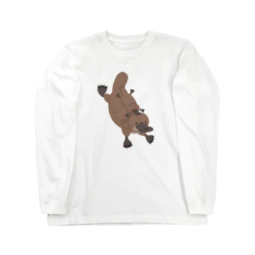 カモノハシの親子 Long Sleeve T-Shirt