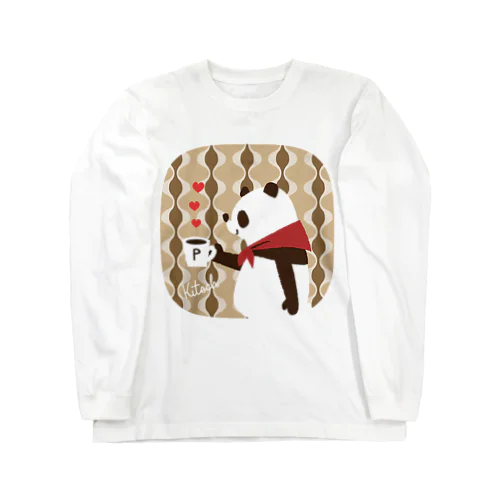 パンダコーヒー Long Sleeve T-Shirt