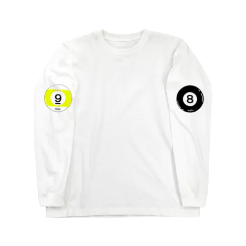 ８ボール＆９ボール（左右） Long Sleeve T-Shirt