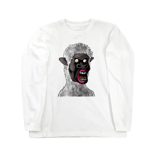 NFT風の羊 ~Sheep Face Is Scary~ Long Sleeve T-Shirt