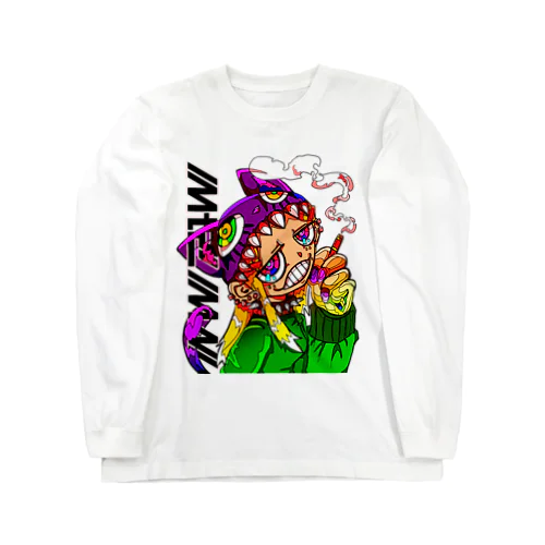 スモーカーねこ子 Long Sleeve T-Shirt