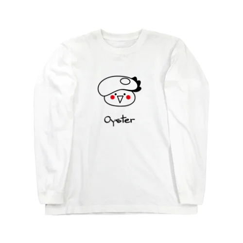 可愛いお寿司のキャラクター：牡蠣ちゃん Long Sleeve T-Shirt