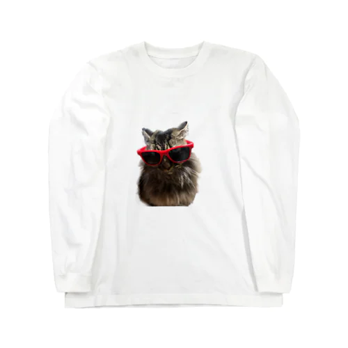 Neconeko SORA-kun サングラスRED Long Sleeve T-Shirt