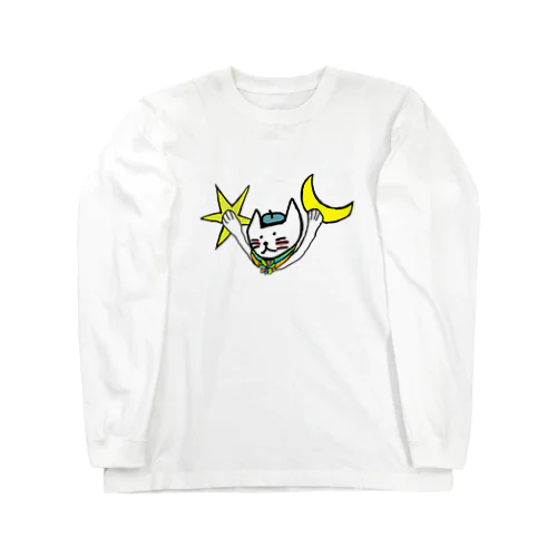 Neconeko ムーン&スター Long Sleeve T-Shirt