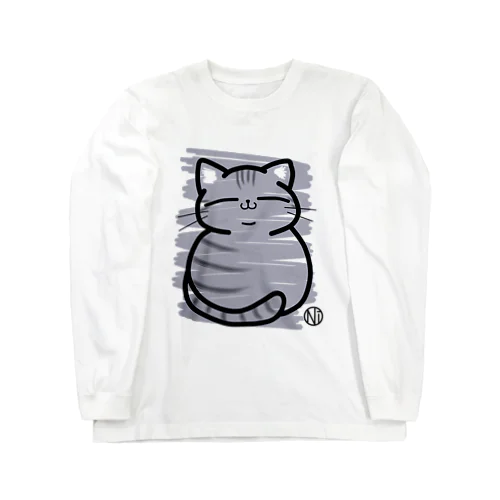 ねこNiコ(まんまるアメショ) Long Sleeve T-Shirt