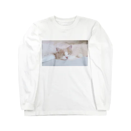 お昼寝ネコチャン 完全寝てるバージョン Long Sleeve T-Shirt