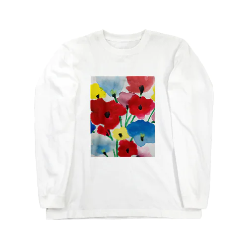 flower ロングスリーブTシャツ