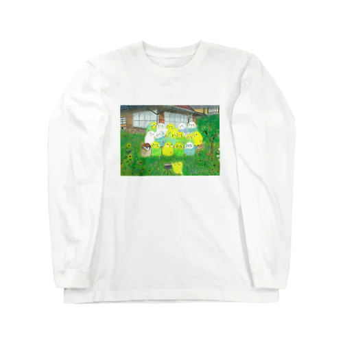 インコ集合写真 Long Sleeve T-Shirt