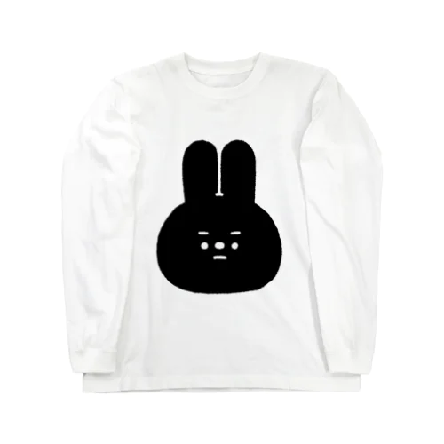 量産うさぎ まゆげ ver.BLACK Long Sleeve T-Shirt