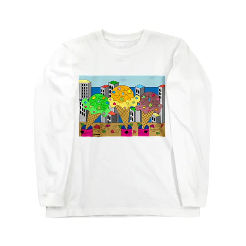 踊るアイスクリームA Long Sleeve T-Shirt