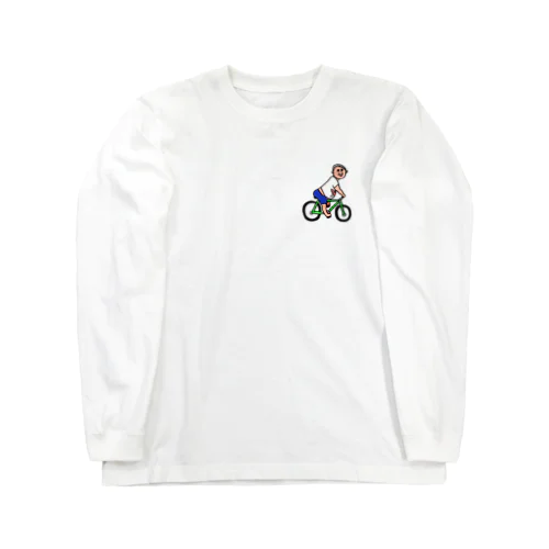 自転車（ワンポイント） ロングスリーブTシャツ