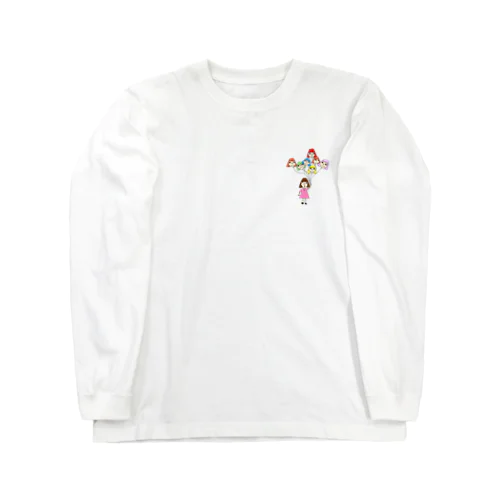 iPhoneケース等の顔風船 Long Sleeve T-Shirt