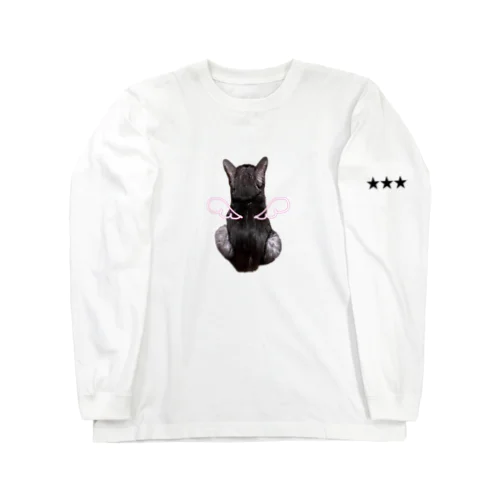 天使のバックショットねこ Long Sleeve T-Shirt