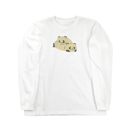 重なるたぬき Long Sleeve T-Shirt