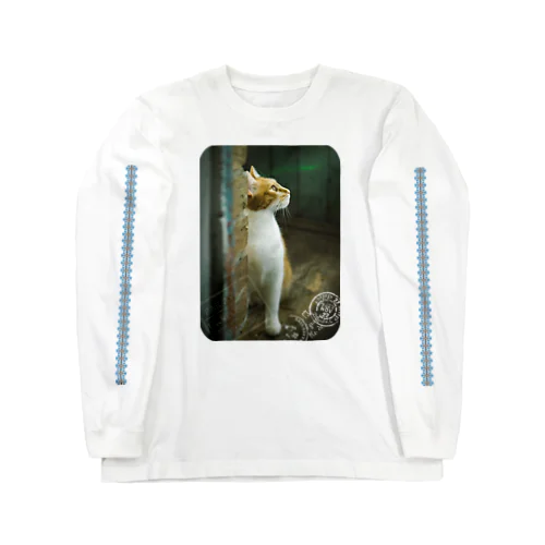 ウクライナの猫 MurchikくんとNikotinくん♡ Cats ♡ Ukrainian cats #ウクライナ 本と猫 Donation Items Long Sleeve T-Shirt