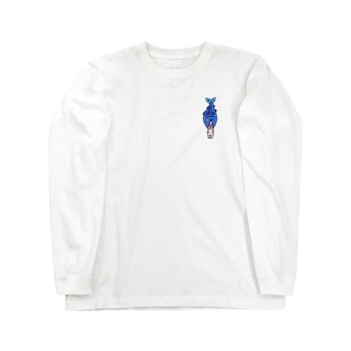 しゃけうさ（ワンポイント） Long Sleeve T-Shirt