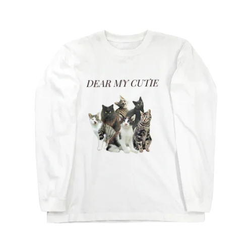 Dear my cutie CATS ロングスリーブTシャツ