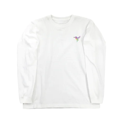 ハミングバード Cross-stitch Long Sleeve T-Shirt