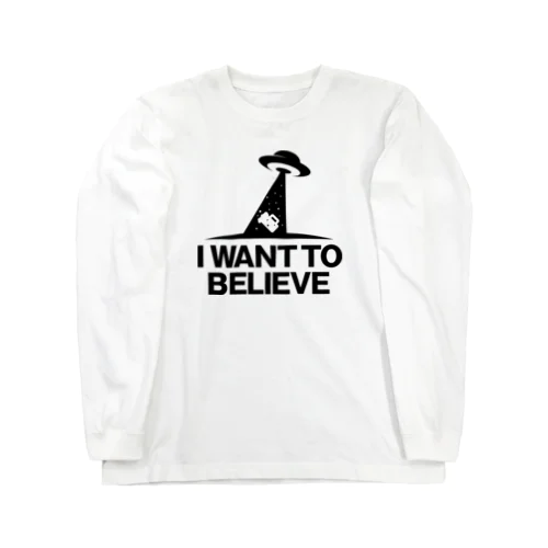 I WANT TO BELIEVE ロングスリーブTシャツ