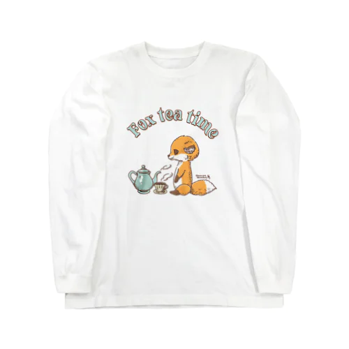 キツネのティータイム Long Sleeve T-Shirt