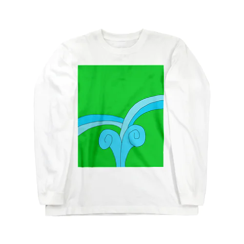 JUNSEN（純仙）野原の噴水A Long Sleeve T-Shirt