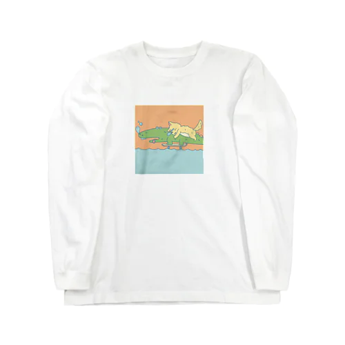 スケボーワニくん Long Sleeve T-Shirt