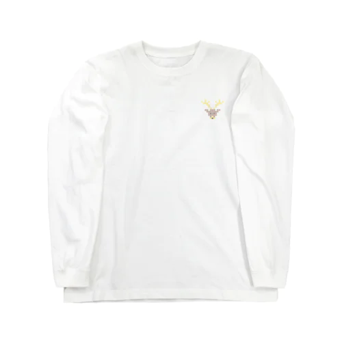雄鹿 Cross-stitch Long Sleeve T-Shirt