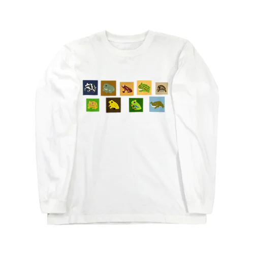 カエル、横並び Long Sleeve T-Shirt