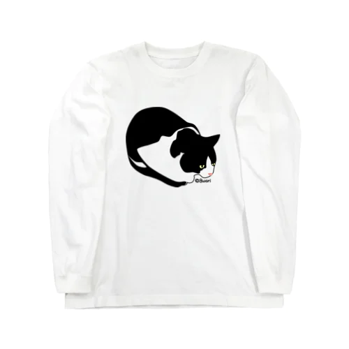 考える猫 Long Sleeve T-Shirt