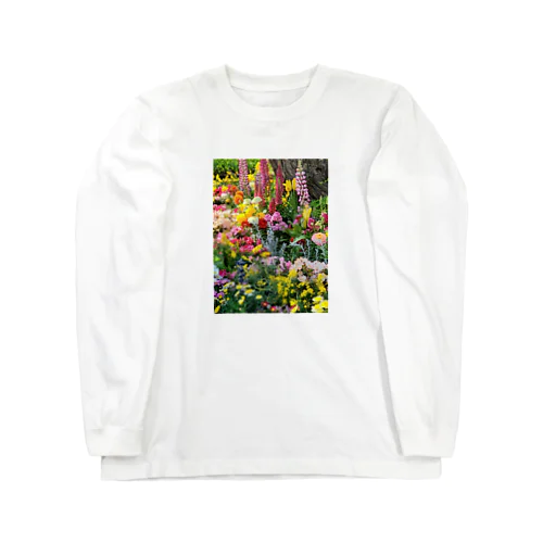すごくきれいなお花たち ロングスリーブTシャツ