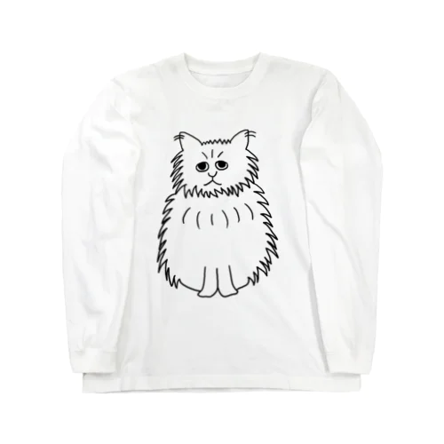 もじゃもじゃにゃんこ Long Sleeve T-Shirt