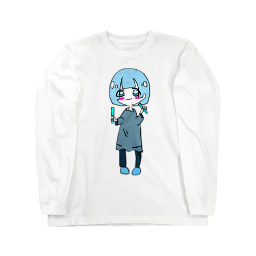 水色担当(推し)のキャラ Long Sleeve T-Shirt