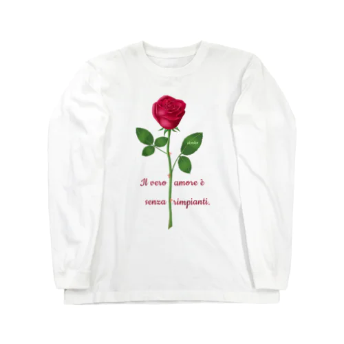 赤い薔薇 ロングスリーブ2 Long Sleeve T-Shirt