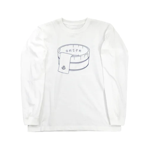 onsen（ブルー） ロングスリーブTシャツ