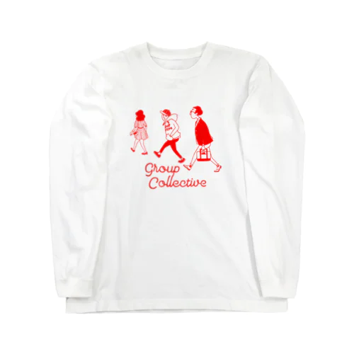 Group Collective Red ロングスリーブTシャツ