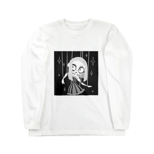 スプーク・マリオネット・サーカス・モノクロ Long Sleeve T-Shirt