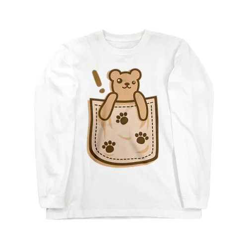 Bear_in_the_Pocket ロングスリーブTシャツ